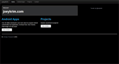 Desktop Screenshot of joeykrim.com