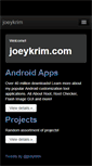 Mobile Screenshot of joeykrim.com
