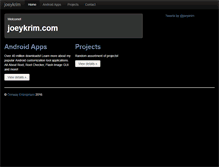 Tablet Screenshot of joeykrim.com